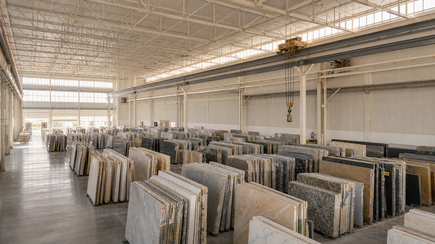 Stone slab warehouse